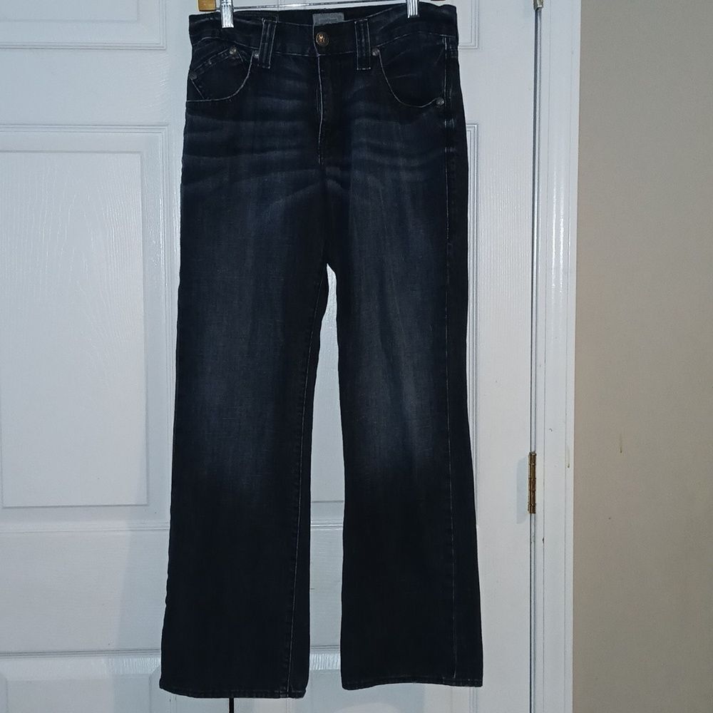 Rock & Republic dark wash straight cut jeans Sz 30x30 EUC